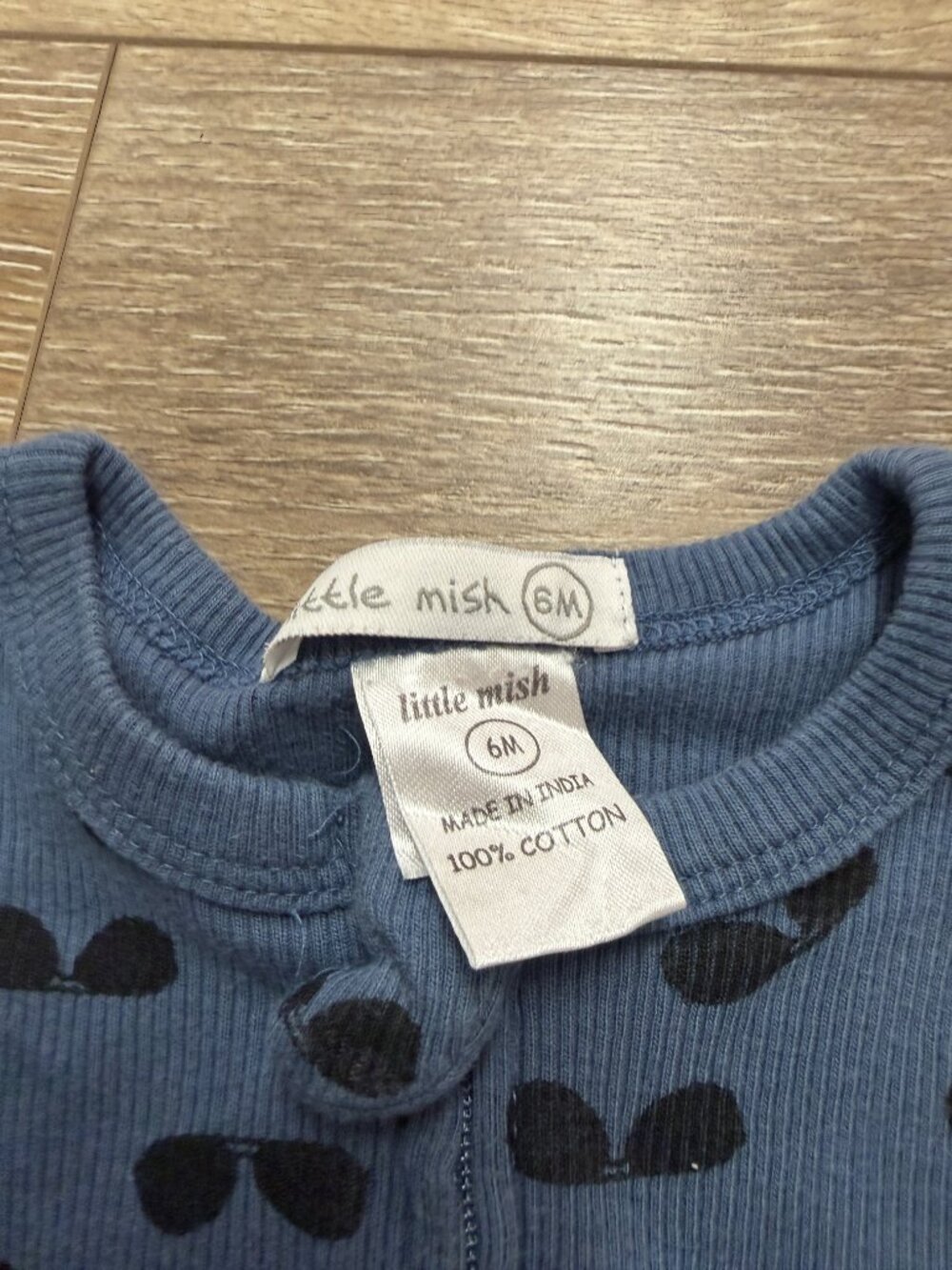 Little Mish 6M Ribbed Sleeper - Picture 2 of 2